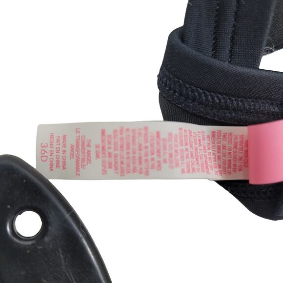 Victoria Secret Black Bikini Top NWOT 36D Bottom Animal Print L NWT - Picture 6 of 6